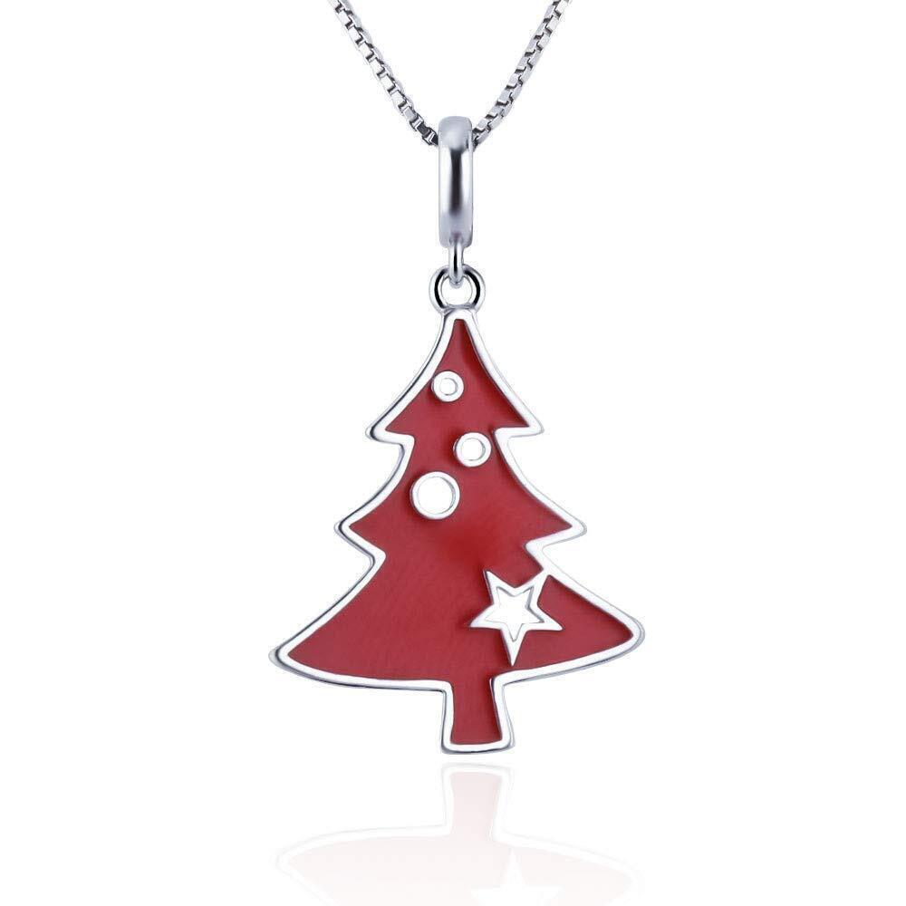 9979 Christmas Tree Pendant Charm Craft Jewelry Making Sterling Silver